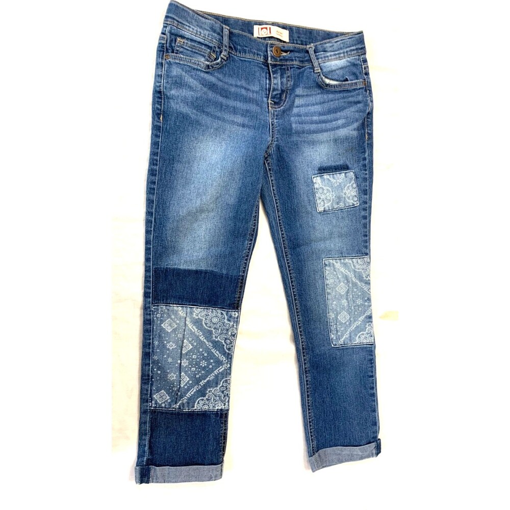 LEI DYLAN TOMBOY GIRLS JEANS CAPRIS PANTS SIZE 12